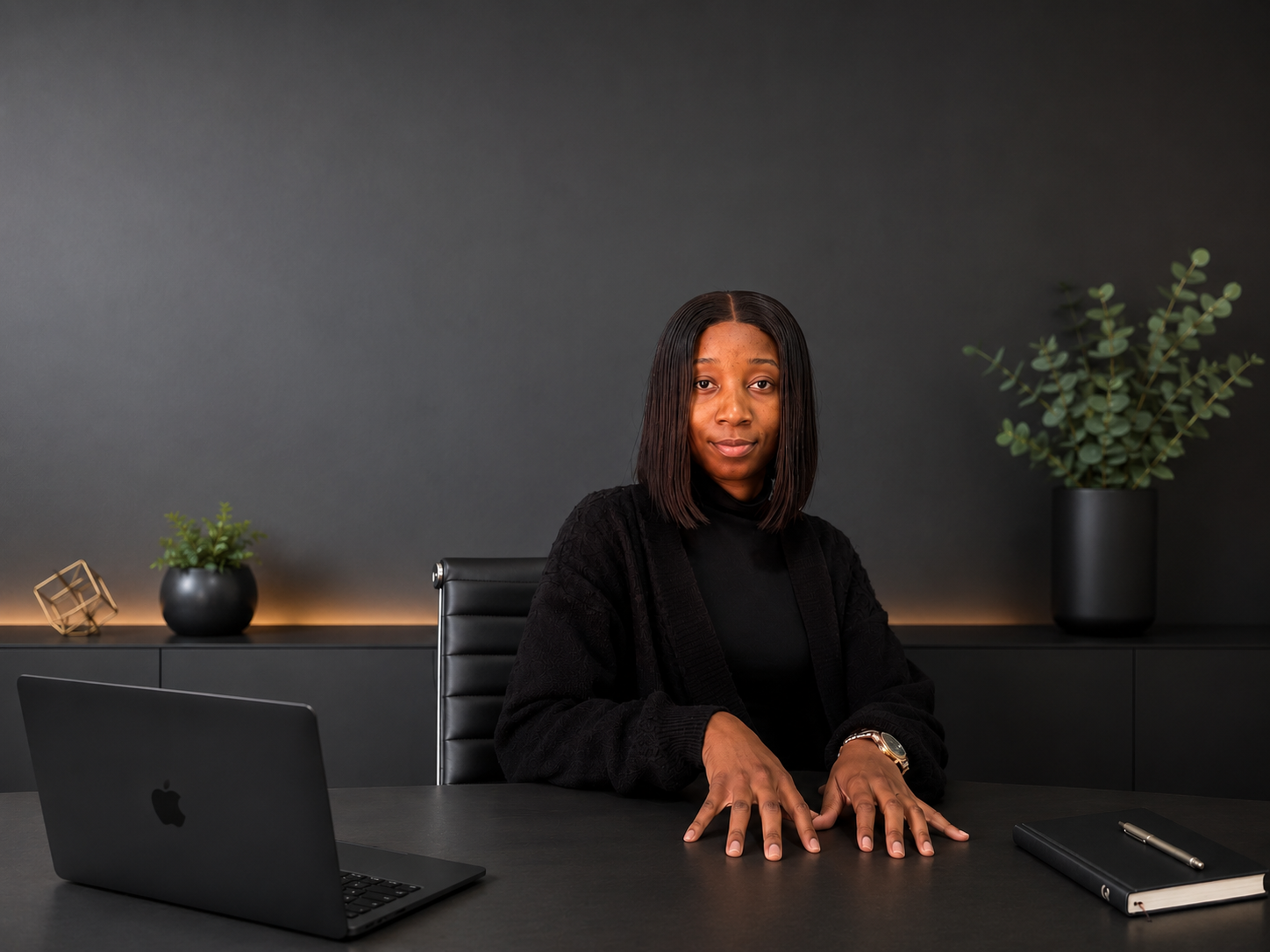 Business professional at desk